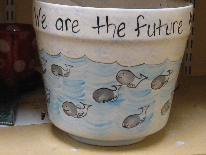 Whale Group Planter
